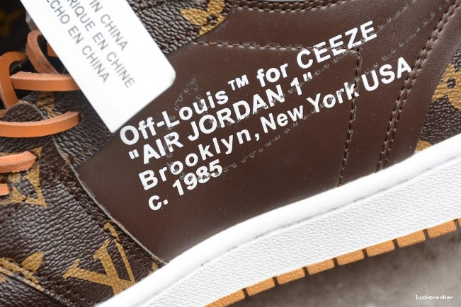 Cheap LUCY 1 Off-Louis OW x AQ0818-158 Jordan AJ1 Air 0626